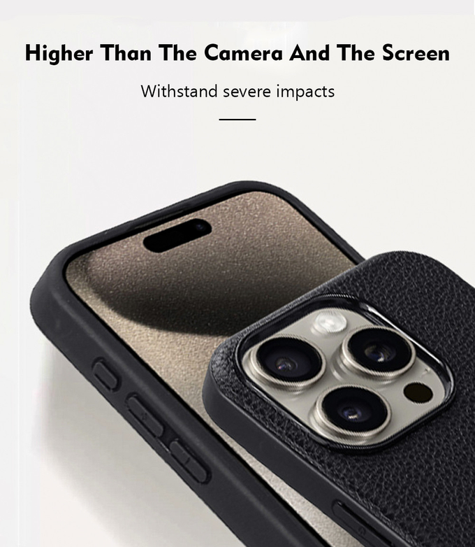 Business Style Leather Phone Case Back Cover For IPhone 16 15 Pro Max