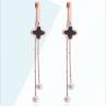 Buy cheap Pearl Pendant Tassel Stainless Steel Earrings, Jewellery Fashion Four Leaf from wholesalers