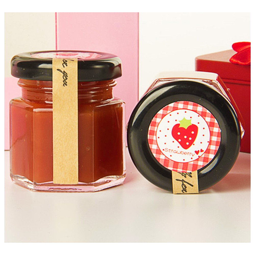 Adhesive Glossy Private Canned Food Labels Jar Seal Frozen Food Label