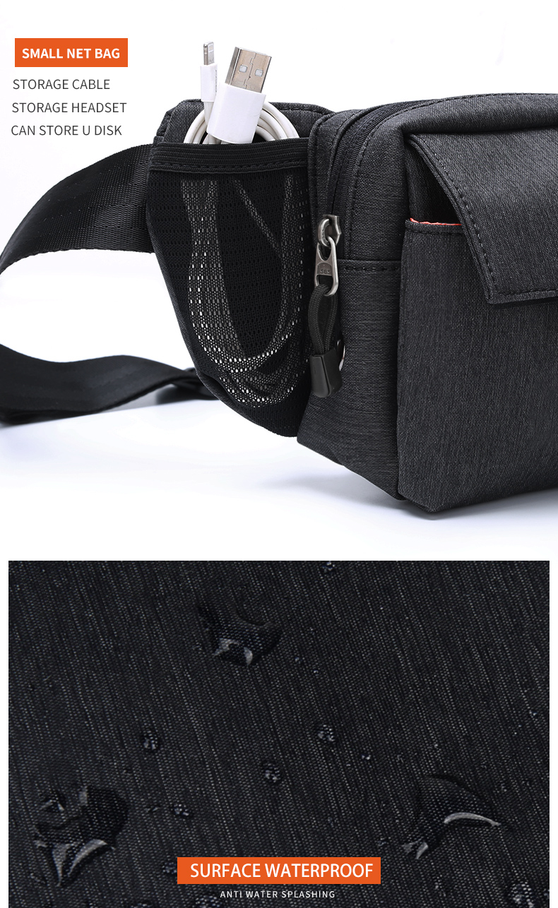 First Grade Waist Dry Bag Mens Belt Bags Custom Printing High Durability