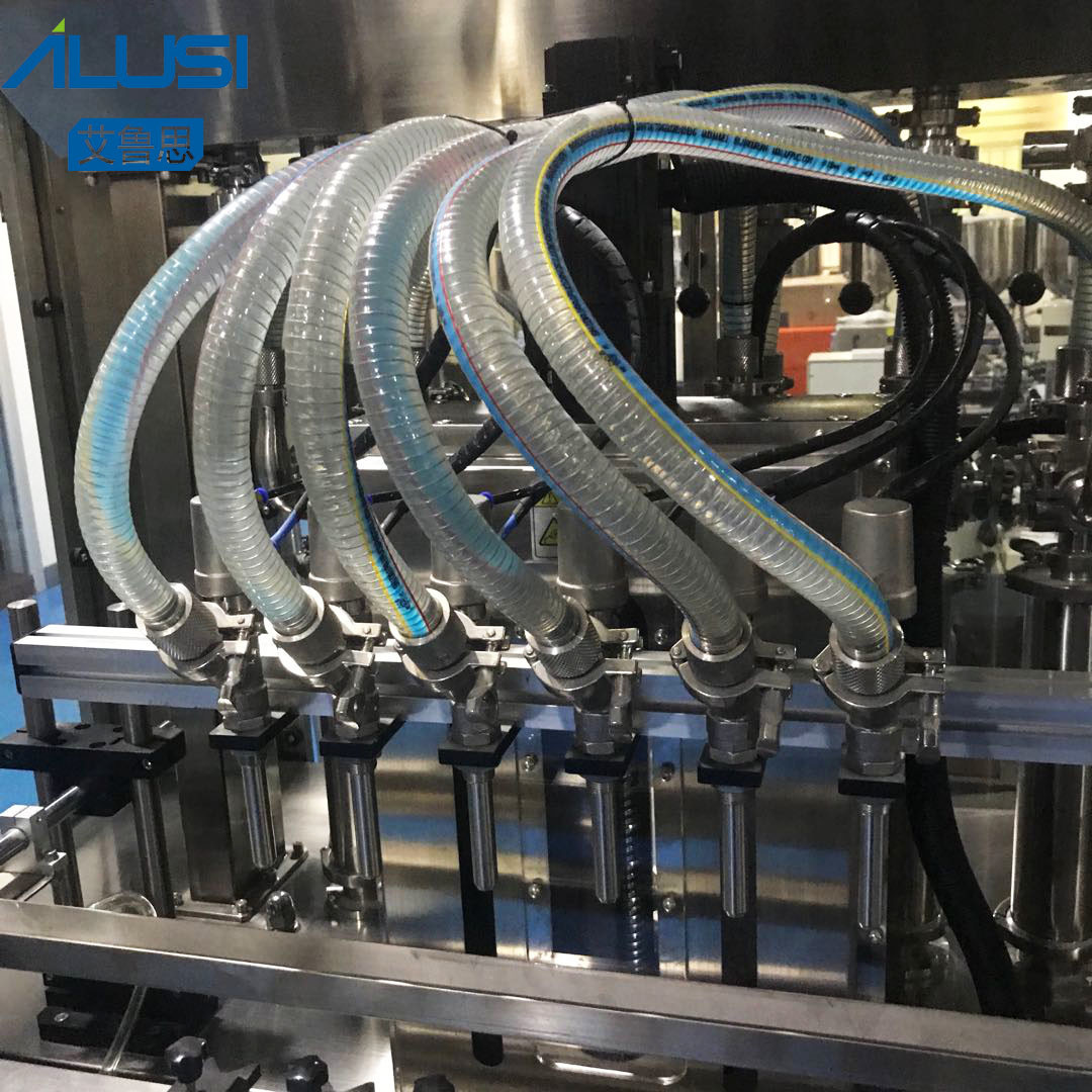 Liquid Lotion Quantitative Bottle Filling Machine Piston Automatic Four Nozzle Filling Machinery