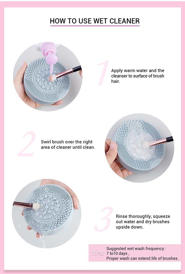Magnet Black 11x2.4cm Makeup Brush Washing Machine Makeup Brush Cleaner