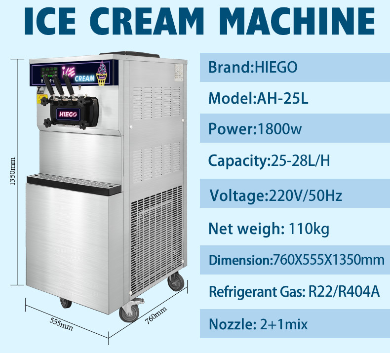 Mobile Gelato Maker Commercial 36l Hotel Commercial Ice Cream Machine