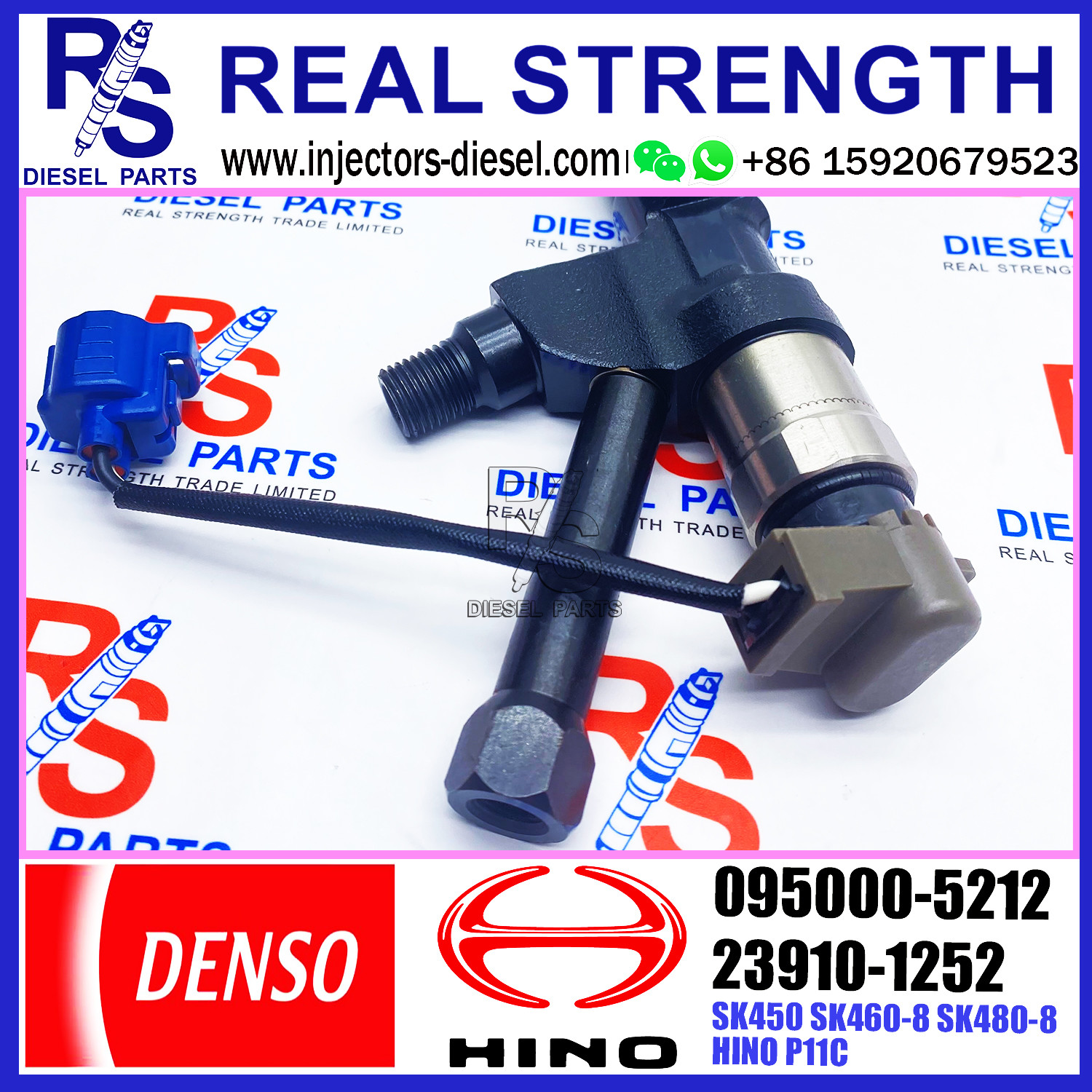 common rail injector 095000-5212 for HINO P11C 23910-1252