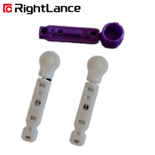 Medical Hospital Disposable Twist Blood Lancet White Flat Diabetes Testing