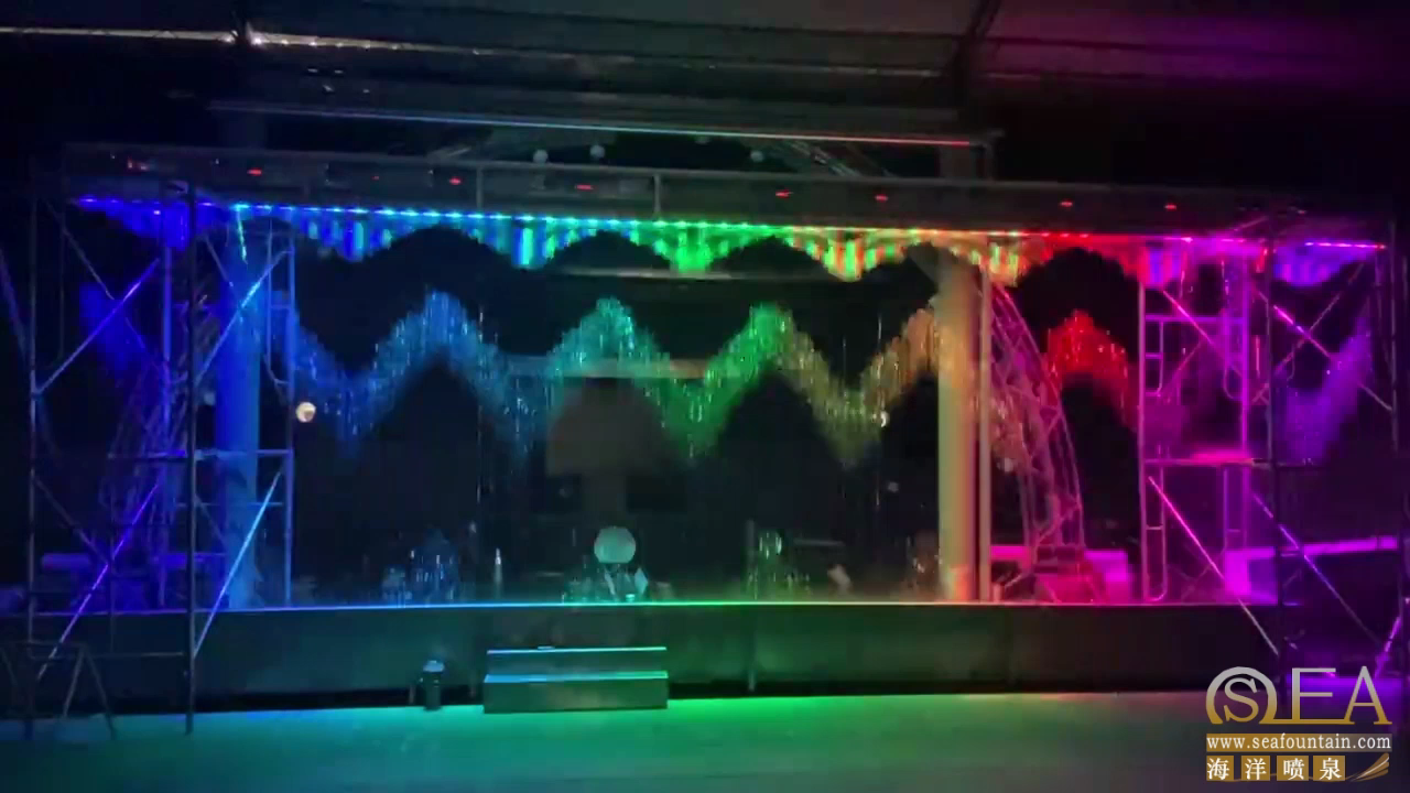 Stainless Digital Outdoor Water Curtain Musical Signal Control