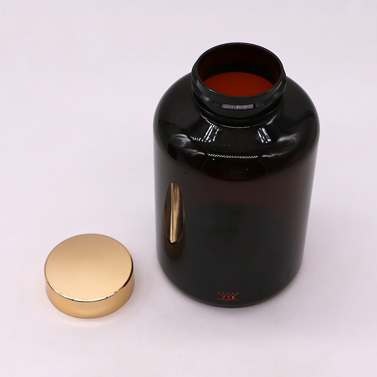 SCREW CAP and Customized Color Label Stickers for 500ml Plastic PET Medicine Container