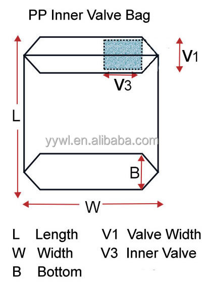 25kg 50kg Eco Friendly Woven Empty Bag Of Cement Plastic Cement Bag
