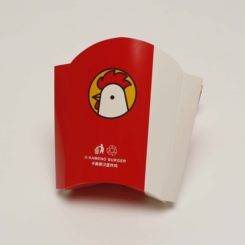 Paper Disposable Food Packaging Box Take Away French Fries Holder