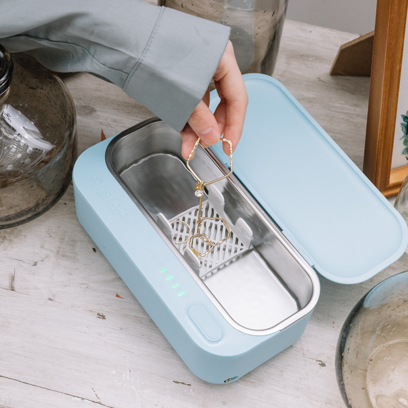 Household 45kHz 430ml Small Ultrasonic Cleaner 12v 2A Battery