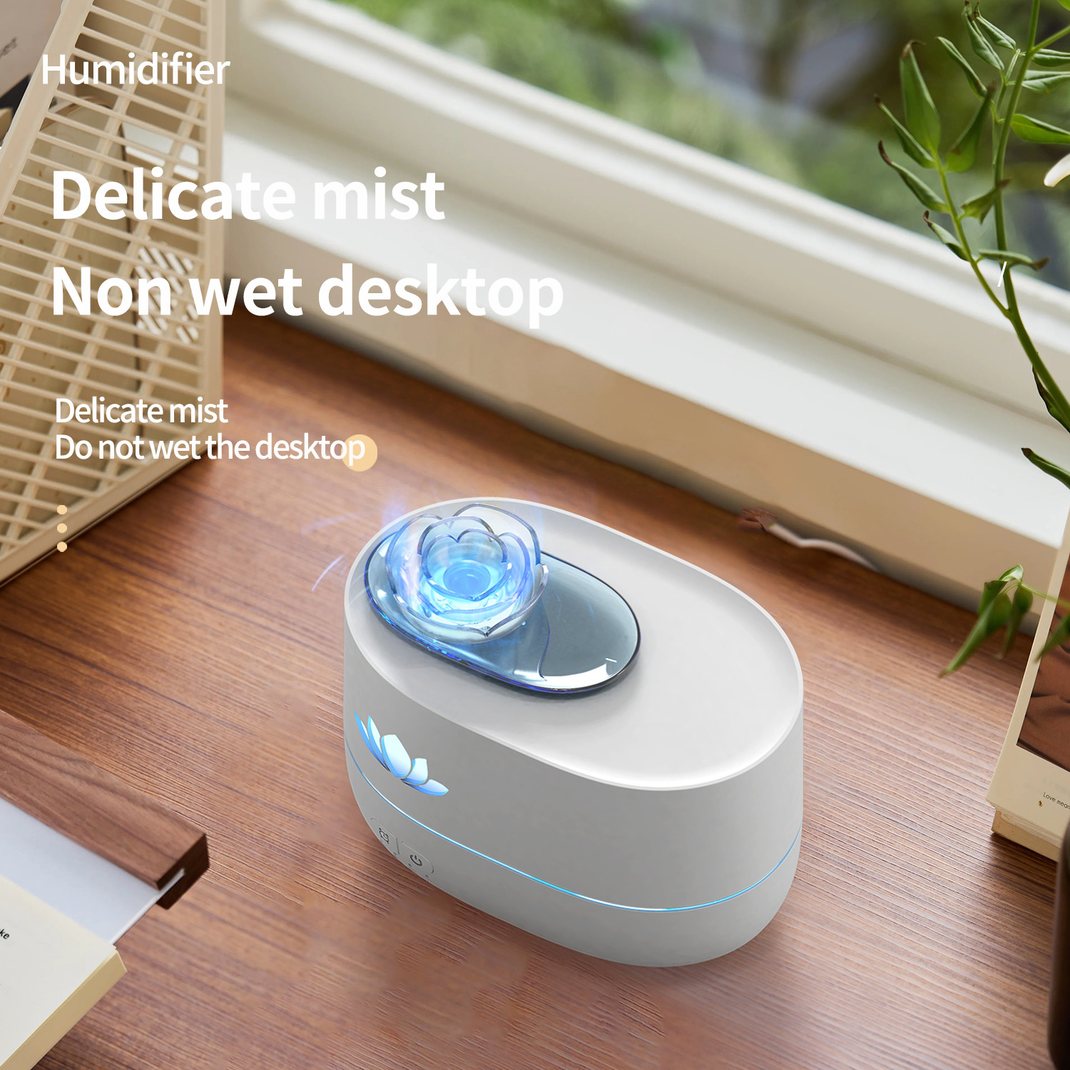 Buy cheap 350ml Fire Flame Humidifier Noise Level Less Than 35dB With Timing product