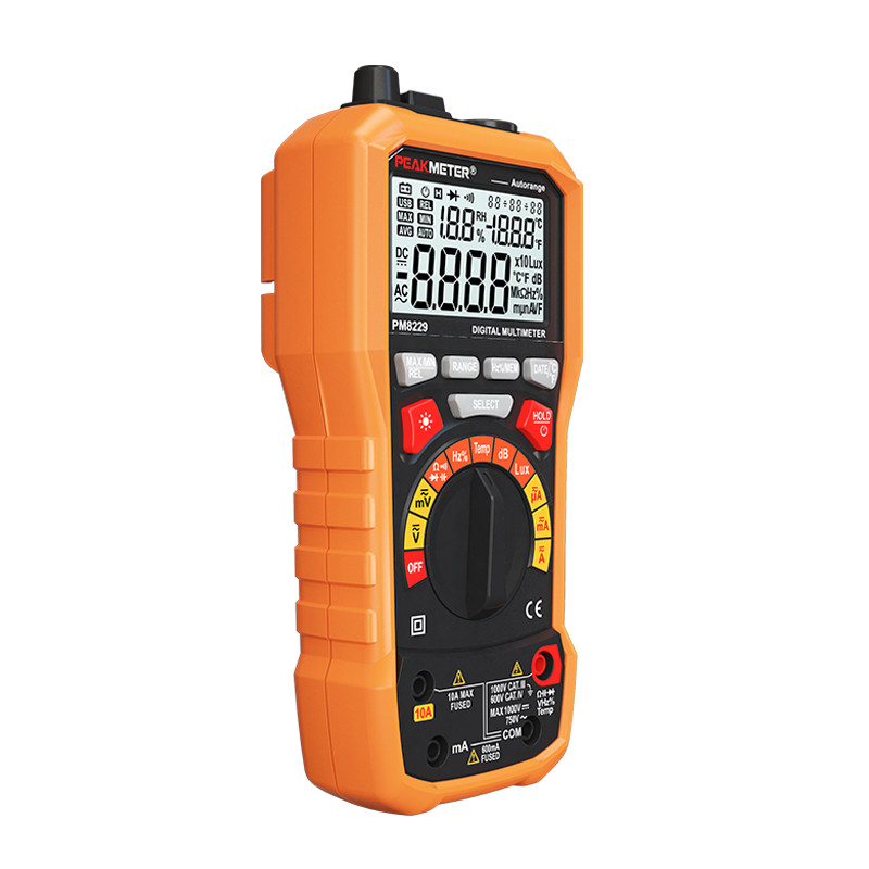 6000 Counts Handheld Digital Multimeter Lux Sound Level Frequency Temp Humidity Tester
