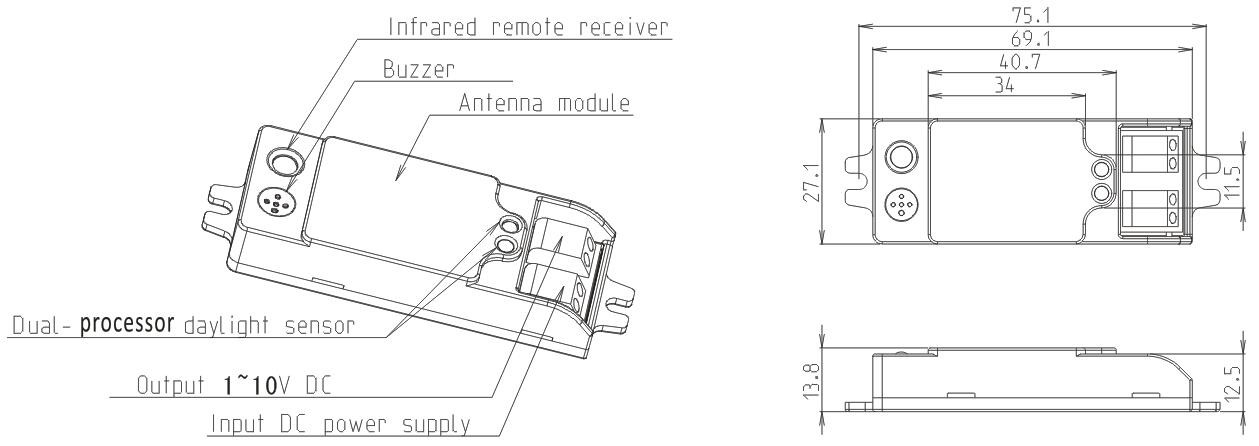 Enhanced Dection Range High Bay Motion Sensor 12V LED dimming sensor