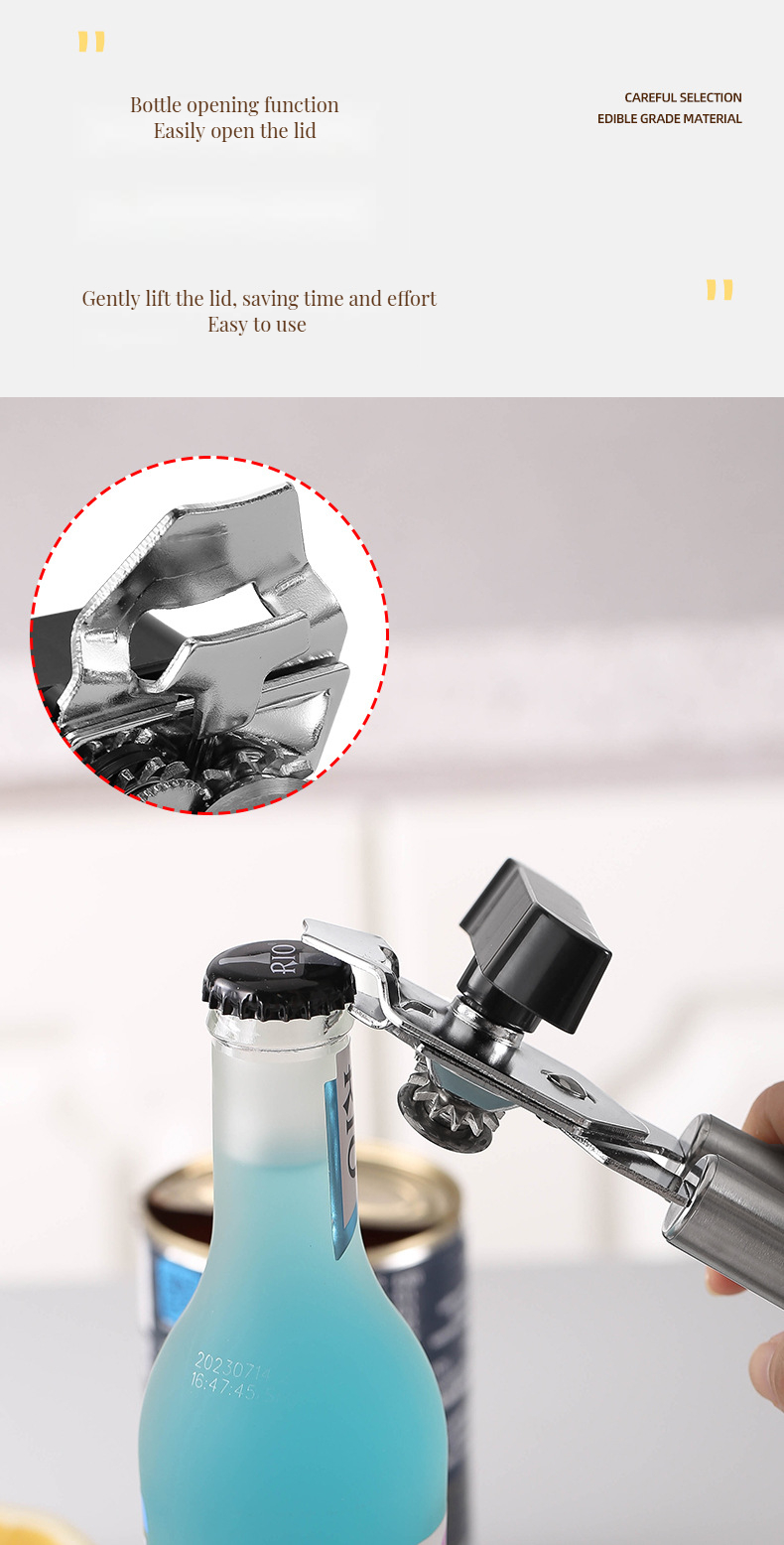 Stainless Steel Multi-Function Manual Garlic Masher Tool for Kitchen Gadget 1 Piece