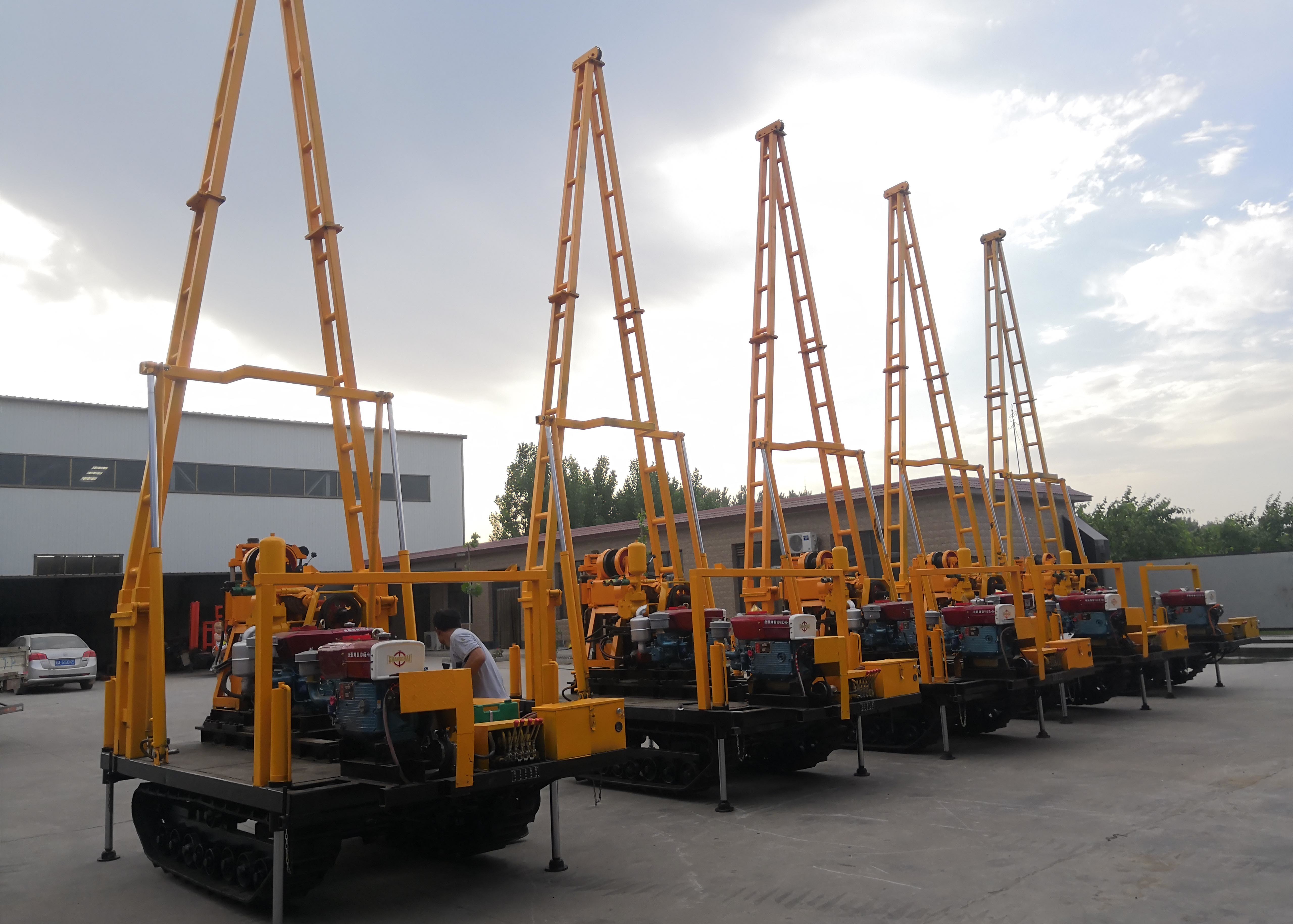 Diesel Hydraulic Rotary Core Water Well Drilling Rig With 300 Diameter
