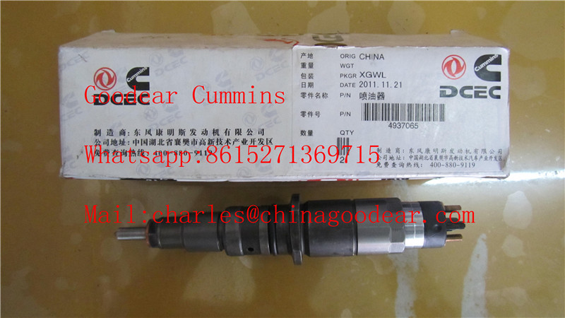 Dongfeng isle diesel engine fuel injector 4937065/0445120123