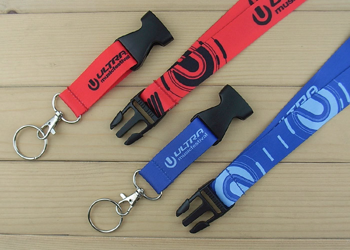 Hanging Phones Sublimation Printing Lanyard , 2x90cm Blank Polyester Lanyards