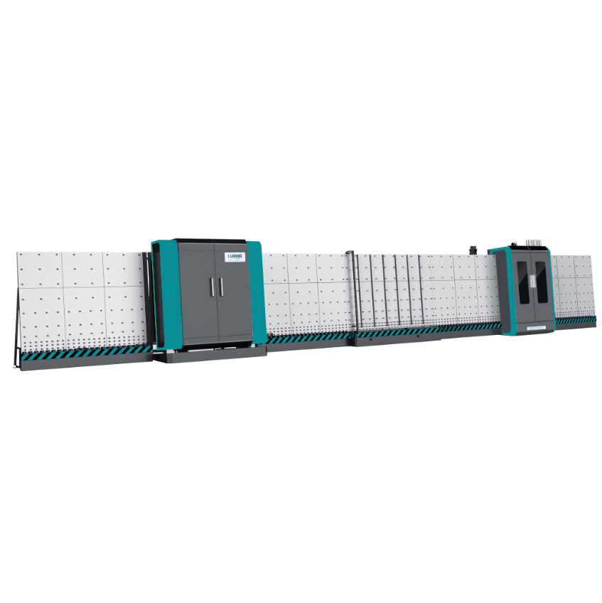 Vertical Insulating Glass Production Line Gas Filling And Pressing Robot With Ai System