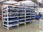 Industrial Rolling Carton Flow Rack Cold Rolled Steel Material High Visibility