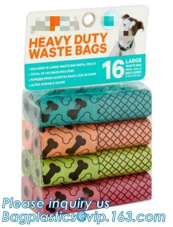 High Quality Eco-friendly Degradable Fashion With Printing Doggy Pet Dog Waste Poop Bags, Eco friendly pet dog waste poo