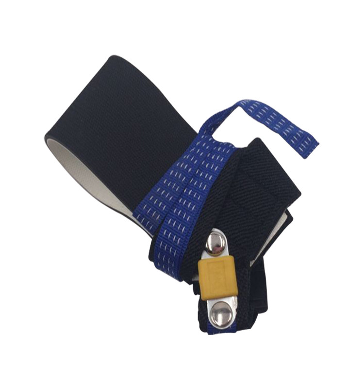 Blue Esd Products Two Layer Rubber Heel Grounder / Strap For Production Line