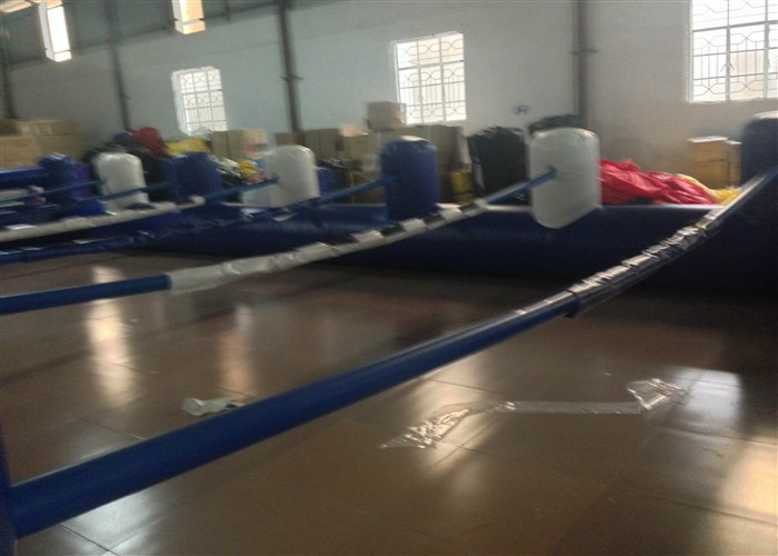 Outdoor Funny Inflatable Football Games Digital Printing dark blue customized inflatable football area