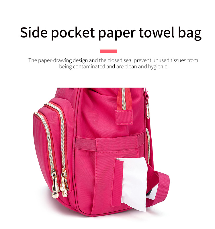 Multifunctional Adventure Diaper Bag Backpack With USB D Buckle Trailer Design