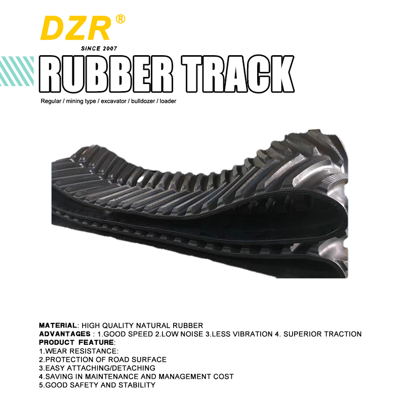 Golden Rubber Track Pad For Excavator 800Mm track shoe for Construction Machinery