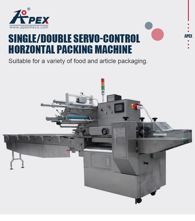 Commercial Biscuit Pouch Packing Machine , Horizontal Bar Rusk Small Sachet Packing Machine