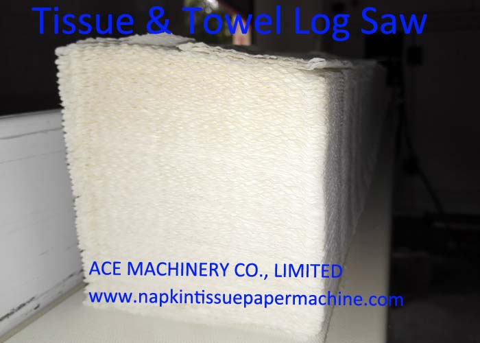 interleaved tissue paper log saw