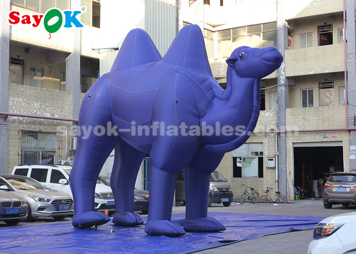Dark Blue Inflatable Cartoon Characters For Outdoor Advertisement / Giant Inflatable Camel