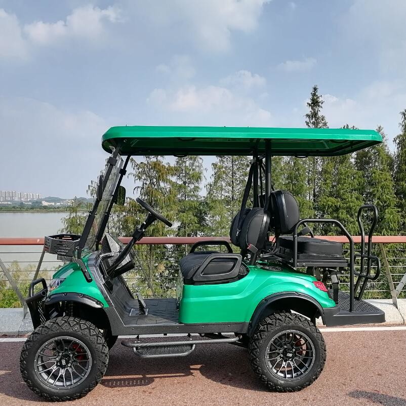 ODM 4 Wheel Electric Golf Cart 10 Inch TFT IP66 CARplay Display 4 Seater