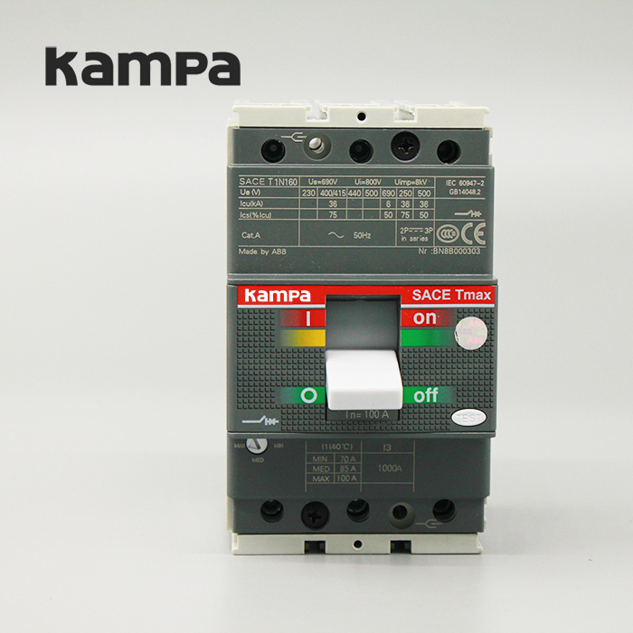 Tmax CB Ce Certificated T1N160 Adjustable Moulded Case Circuit Breaker 3 pole 100a mccb