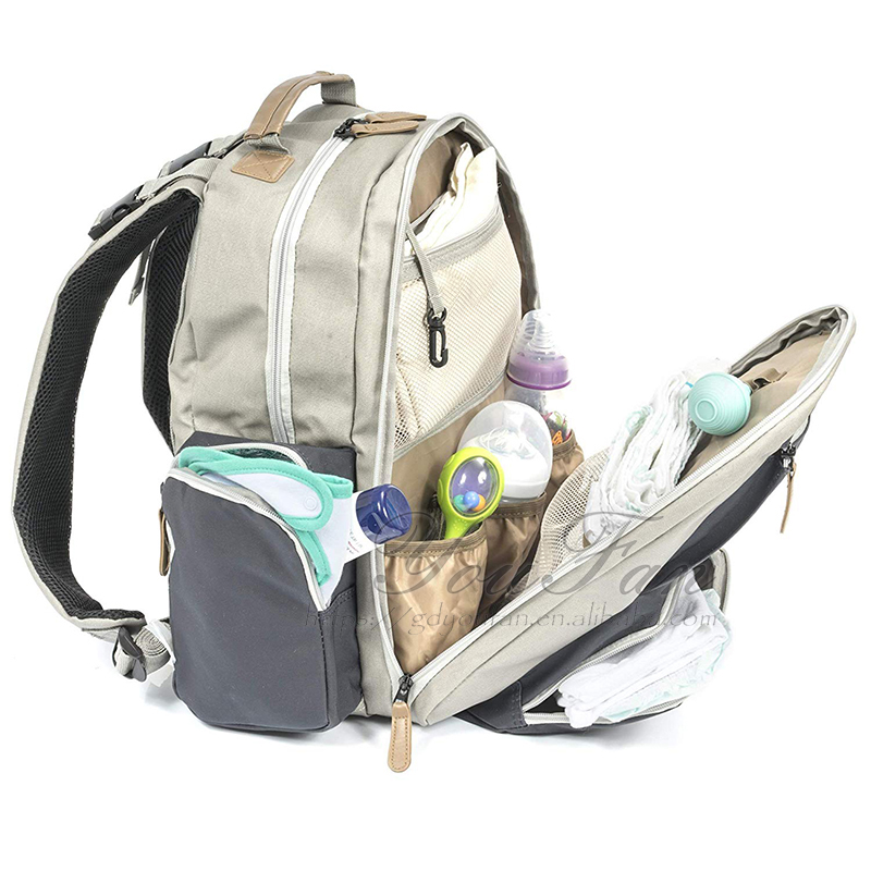 Waterproof Coated Canvas Baby Bag mother baby diaper bag