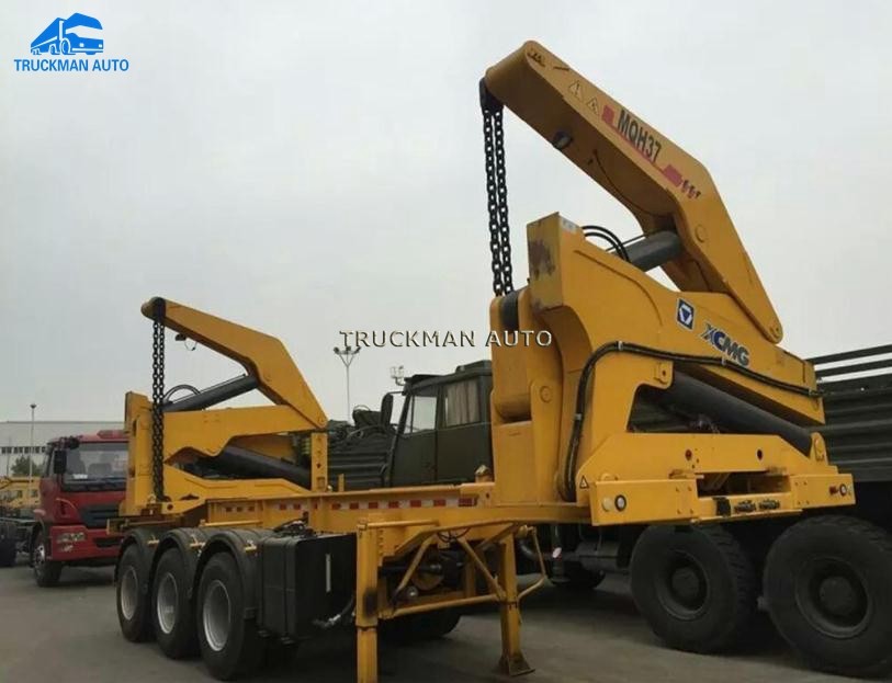40ft 40 Tons Container Side Loader Trailer High Lifting Capacity 3 Axles Fuwa