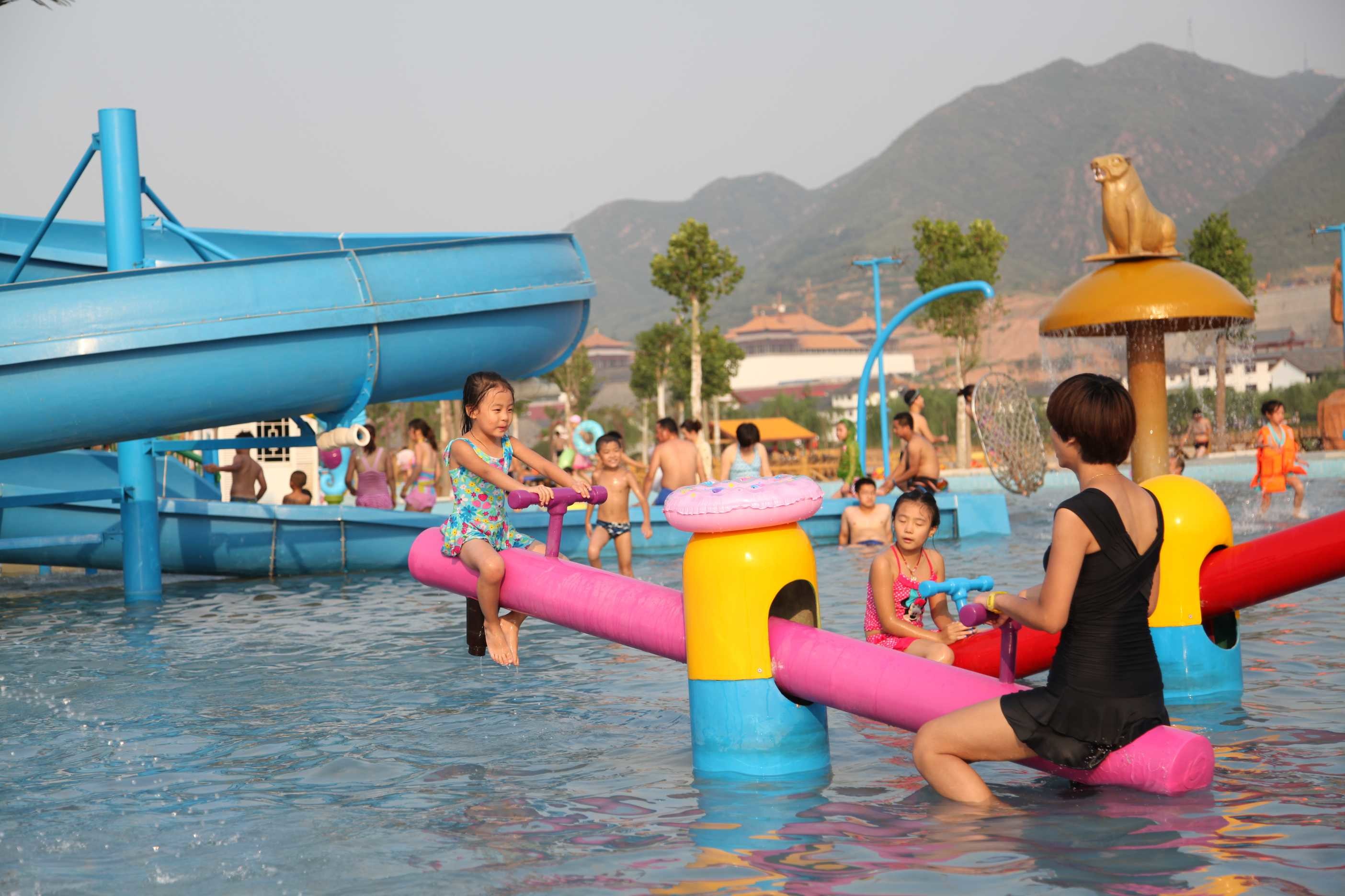 Amusement Spray Park Equipment For Kids Water Games / Aqua Park Interactive Playground