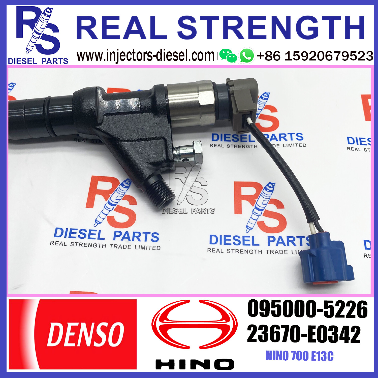 diesel fuel injector 095000-5224 095000-5223 095000-5225 095000-5226 23670-E0341 23670-E0342 for HINO E13C EH700
