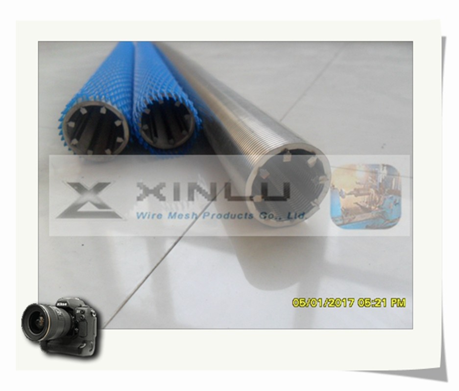 Smooth Wedge Wire Screen Pipe Full Welded Water Well SS 304 Round Pipe