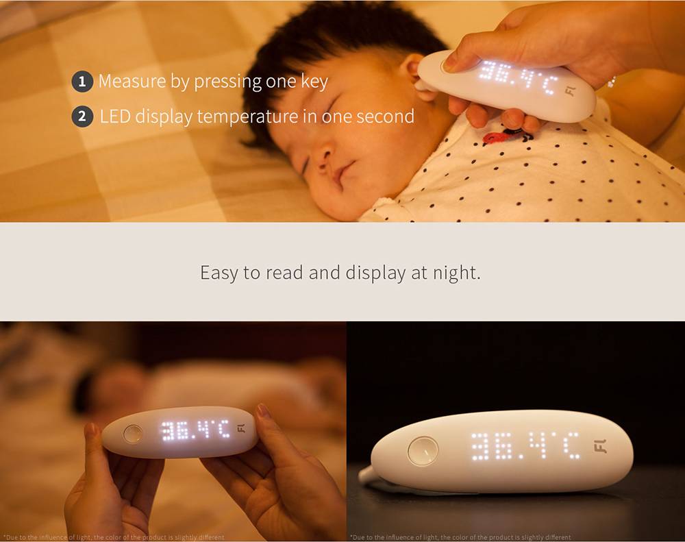 Fanmi Smart Ear Thermometer LED Digital Display Measure Temperature in one Second From Xiaomi Ecosystem - White
