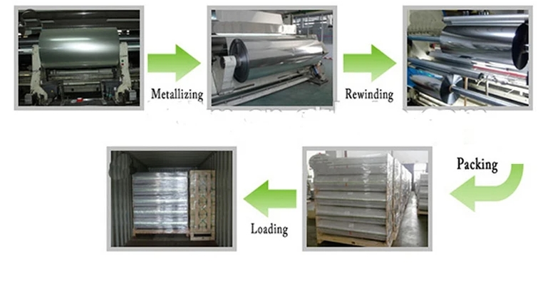 Custom Printing Soft Heat Sealable Silver Metallized Bopp Film for Flexible Packaging