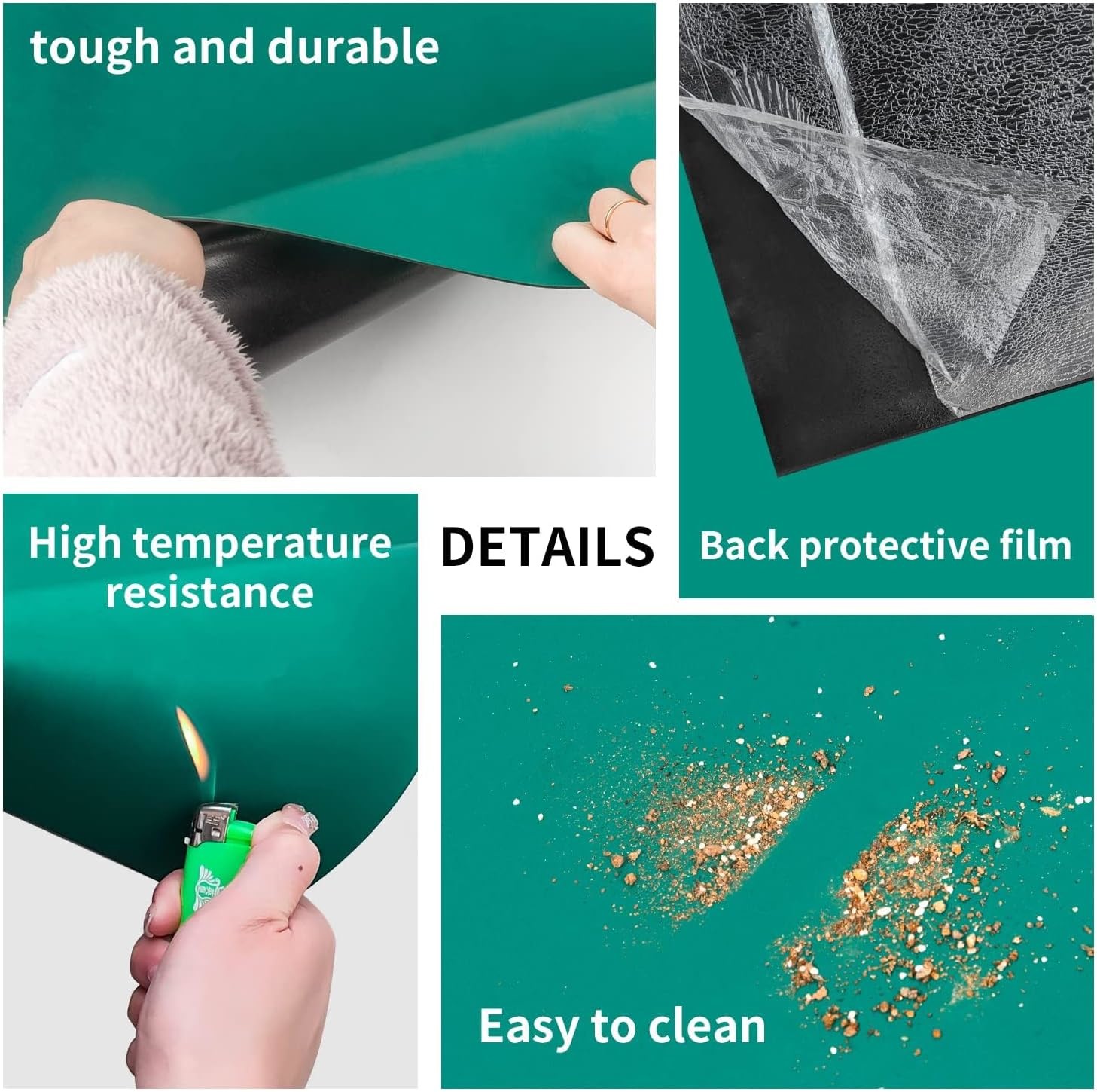 Customized ESD Rubber Mat Antistatic Table Mat For Cleanroom
