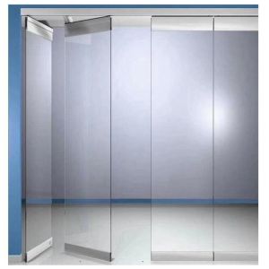 Buy cheap Movable Stacked Glass Partition Folding Removable Interior Wall product
