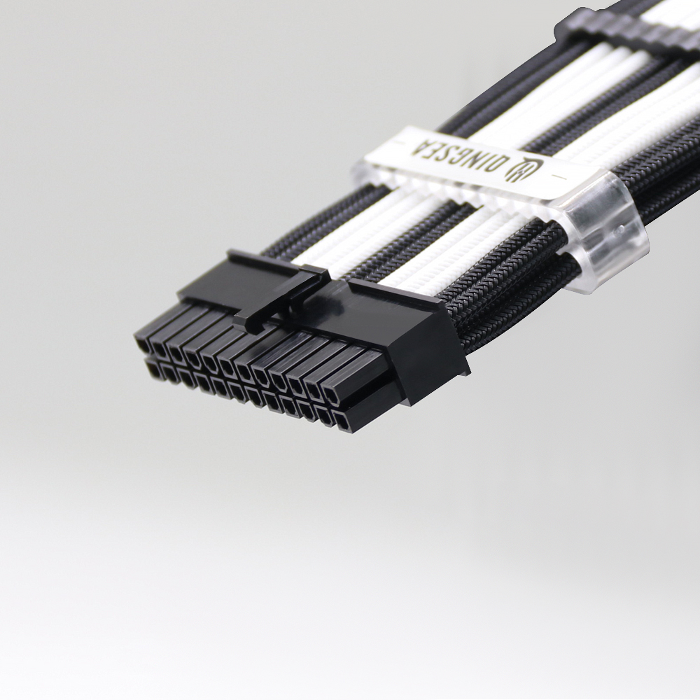Sleeve Extension Power Supply Cable Kit 18AWG ATX 24P+ EPS 8-P+PCI-E8-P with Combs for PSU to Motherboard/GPU