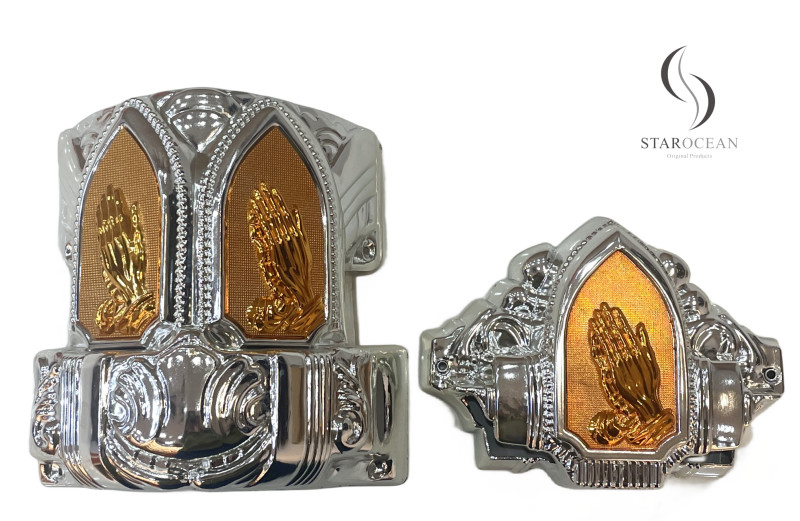 ABS Material Exquisite Double Color Gorgeous Coffin Decoration Accessories Set 20#