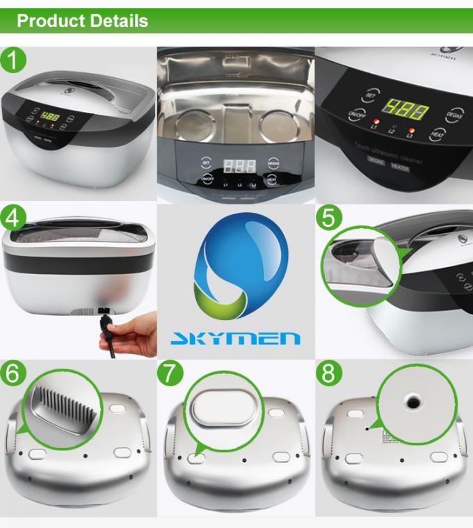 Plastic 7 Timer 40000Hz Digital Ultrasonic Cleaner 0