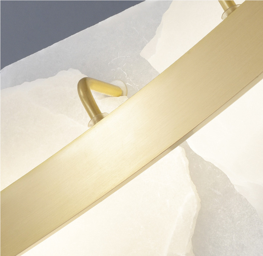 LED Modern Rectangle Luxury Pendant Light Fixtures 15 - 20m2