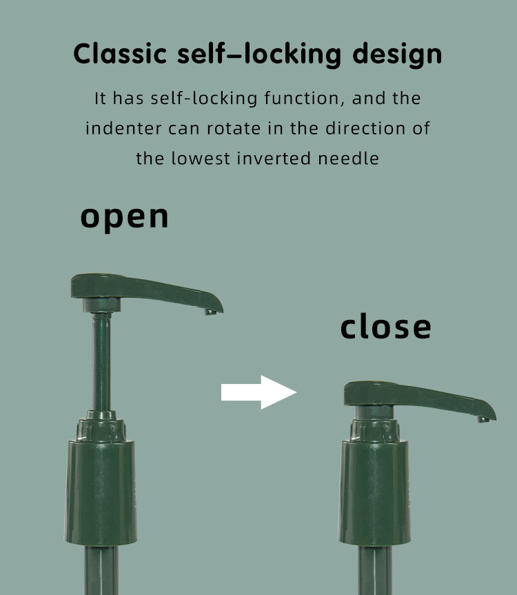 5ml/8ml/10ml Dosage 33mm Closure Syrup Pump Dispenser Long Neck Pump UKS10