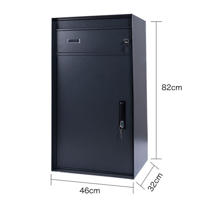 Standing Durable Galvanized Metal Parcel Box Outdoor Mailboxes