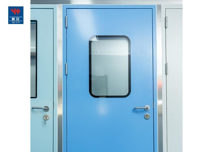 Fireproof Steel Frame Biopharma Fire Doors For Hospitals