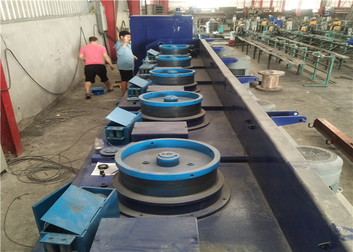 Inverted Motor 11kw Straight Line Wire Drawing Machine